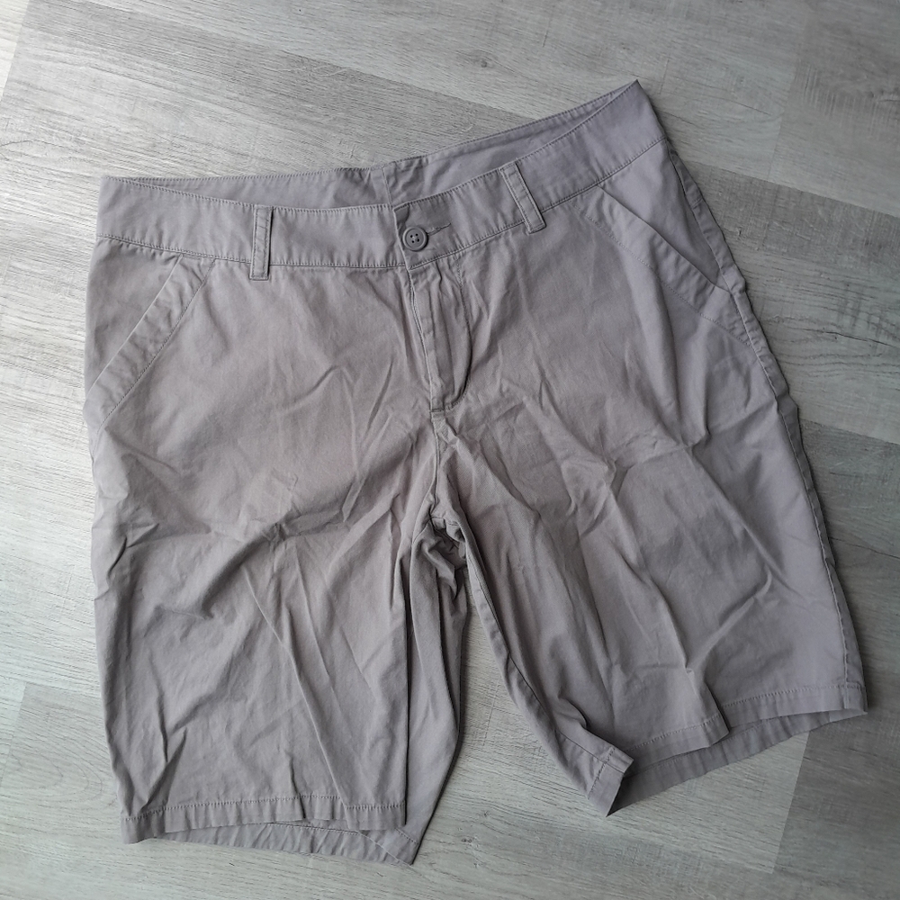 Columbia Men's Cargo Shorts Grey Pocket Belt Loops Size 14 Cotton Waist 42cm